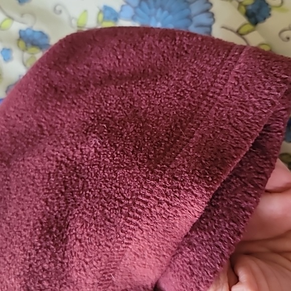 Medium Maroon Fleece Shirt, Long-sleeve - Picture 2 of 13